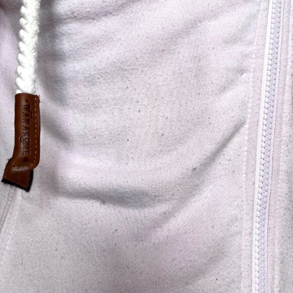 Wanakome Sweatshirt Size XS Pink Wide Collar High Neck Jacket Zip Up Warm Winter - Picture 6 of 15